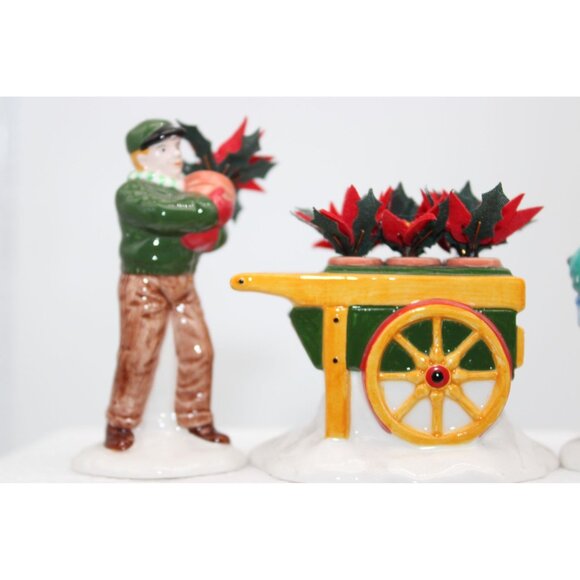 Dept 56 Snow Village - Poinsettias for Sale - Picture 5 of 8